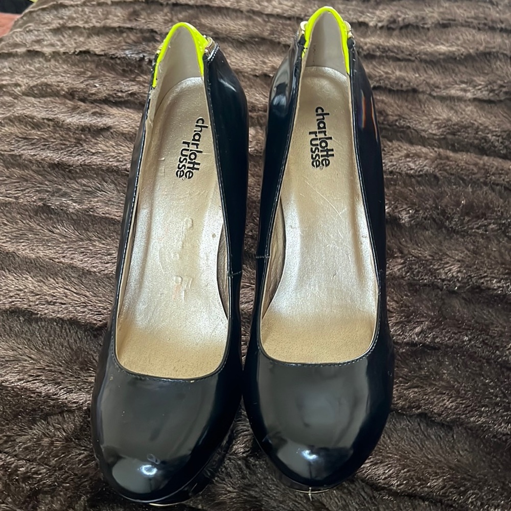 Charlotte Russe black patent leather Heels